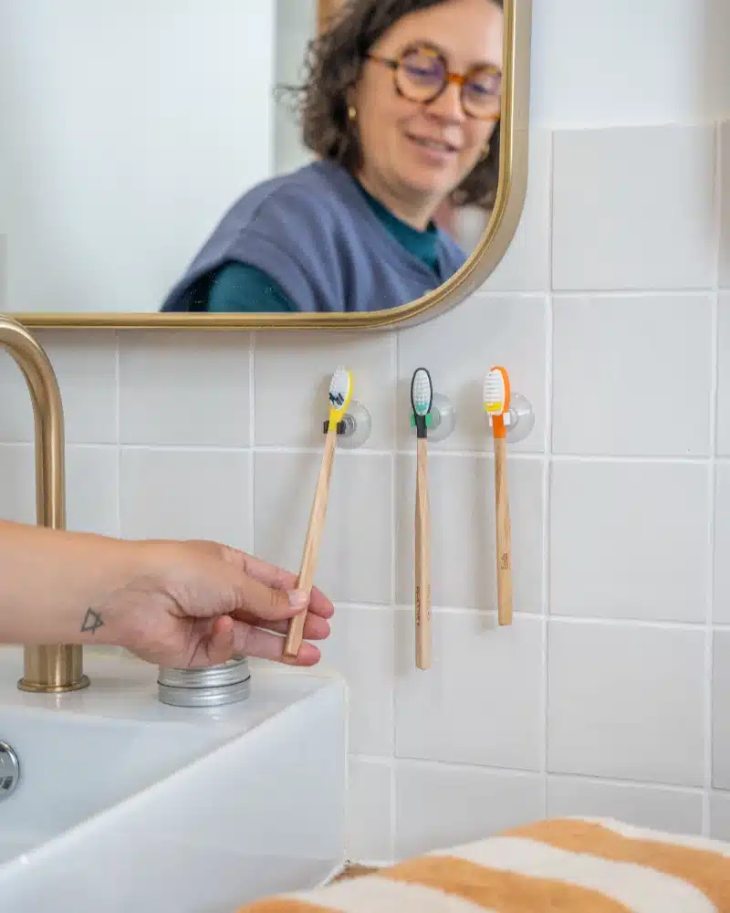 porte brosse a dents ventouse