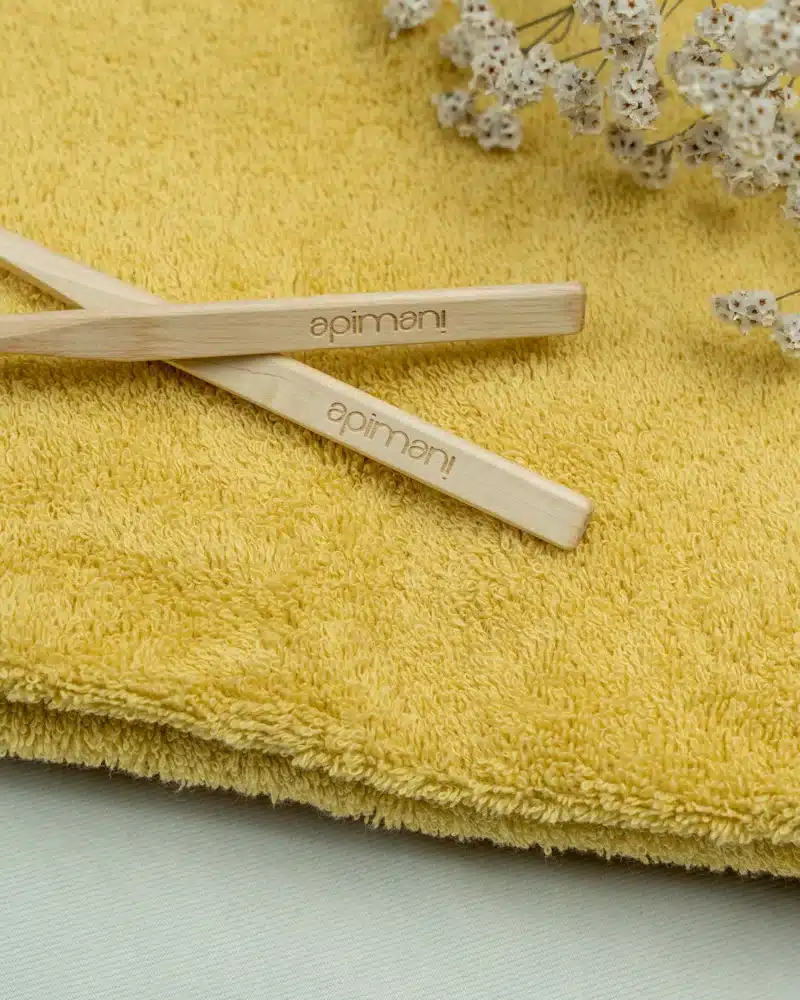 manche brosse à dents en bois enfant