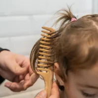 peigne en bois dents larges