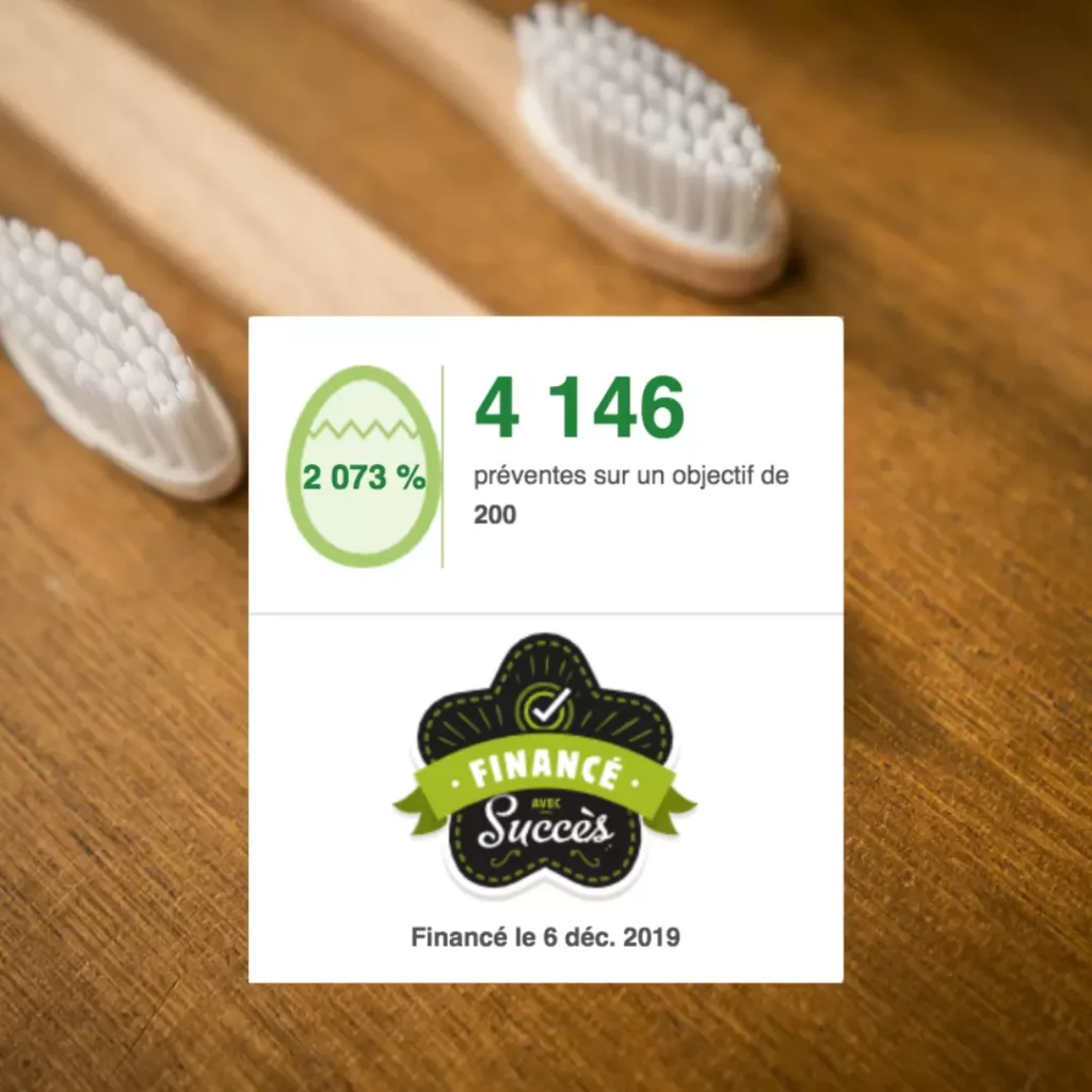 crowdfunding brosse à dents en à tête interchangeable