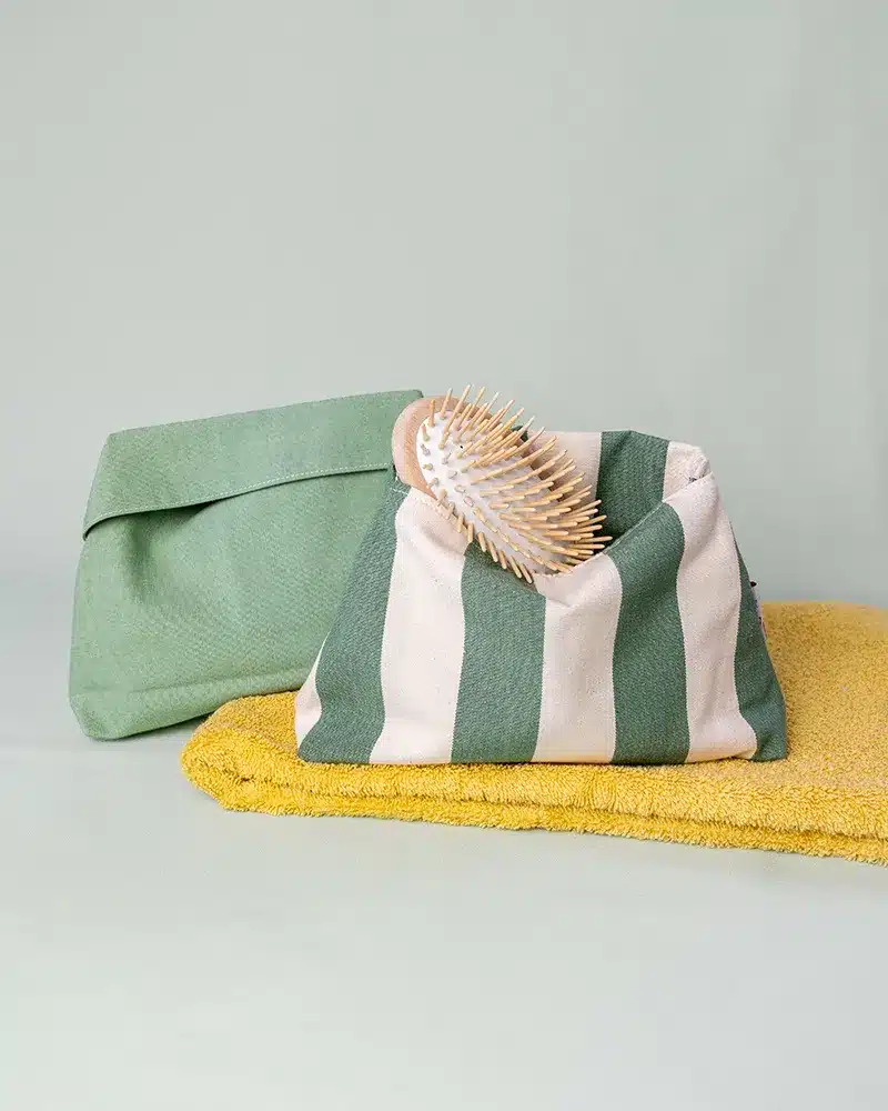 trousse de toilette fait main