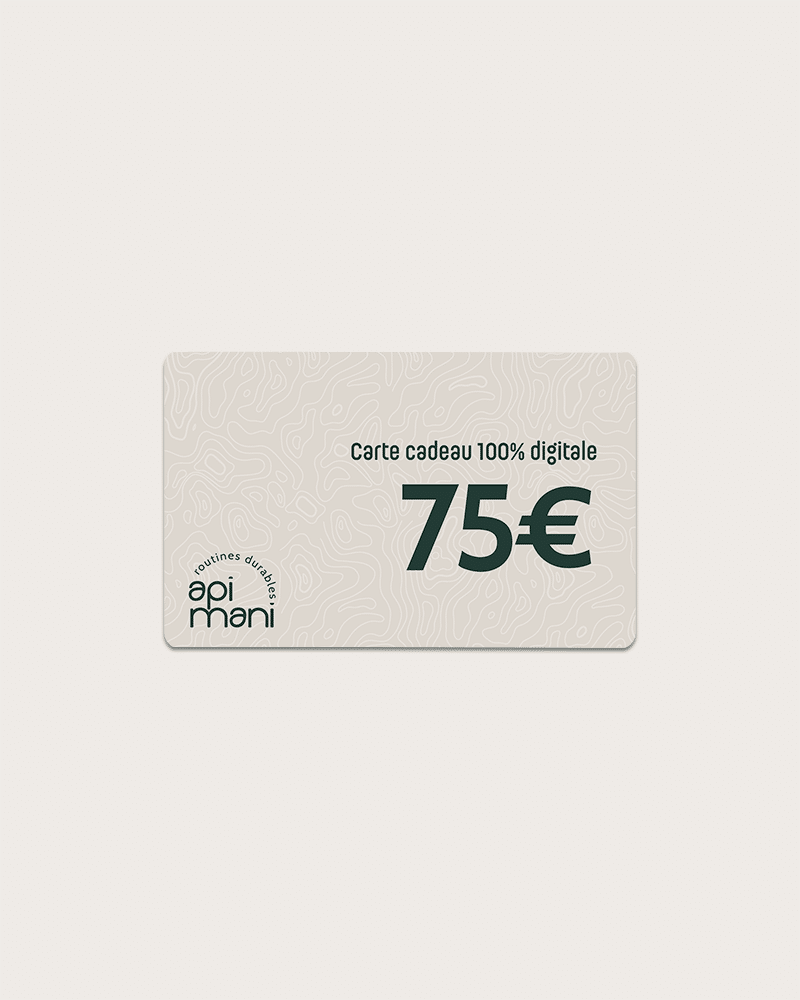 carte cadeau 75 apimani