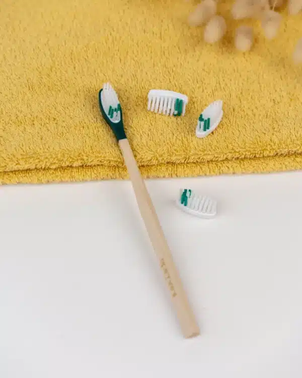 pack 1 an brosse a dents rechargeable souple vert