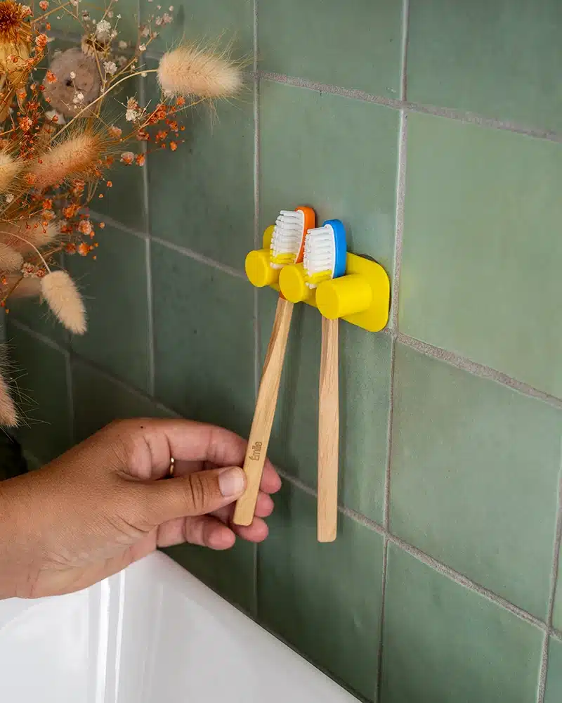 porte-brosses à dents mural familial