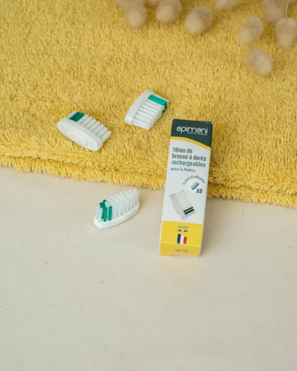 têtes rechargeable souples brosse à dents